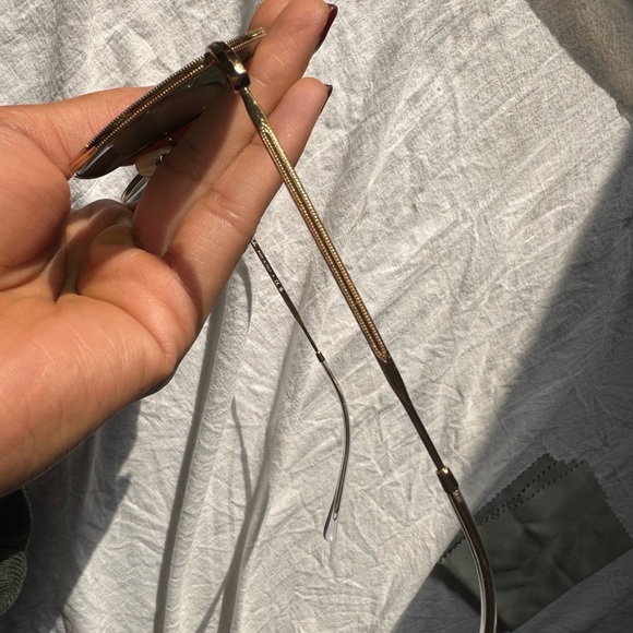 Ray-Ban Hexagonal Gold Sunglasses - Picture 6 of 7